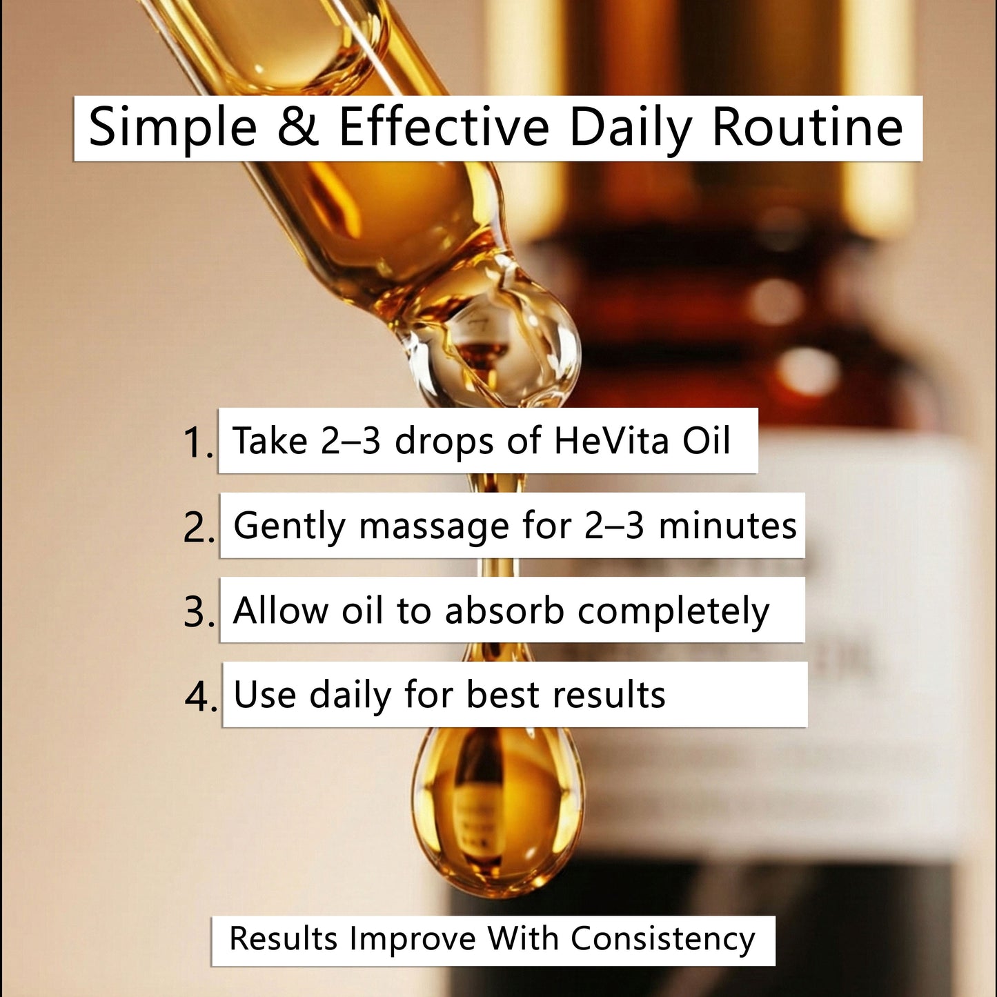 HeVita™ Erecto Oil – Ayurvedic Performance Booster for Men | Enhances Blood Circulation, Supports Erectile Strength & Confidence | Natural Herbal Massage Oil 10ml